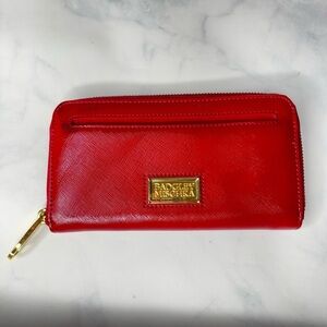 Badgley Mischka Red Patent Leather Wallet
